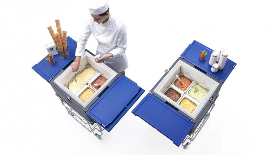 Ice Cream Cart Gelato Cool Box-IFI
