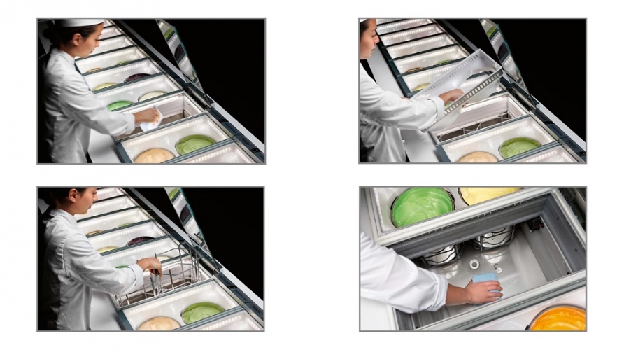 Ice-Cream Display Case Panorama 2 Level Built-in-IFI